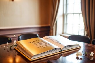 Livre d'or audio jaune pour événements spéciaux et mémorables