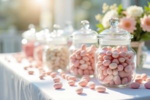 Dragées colorées avec des saveurs variées pour un mariage réussi