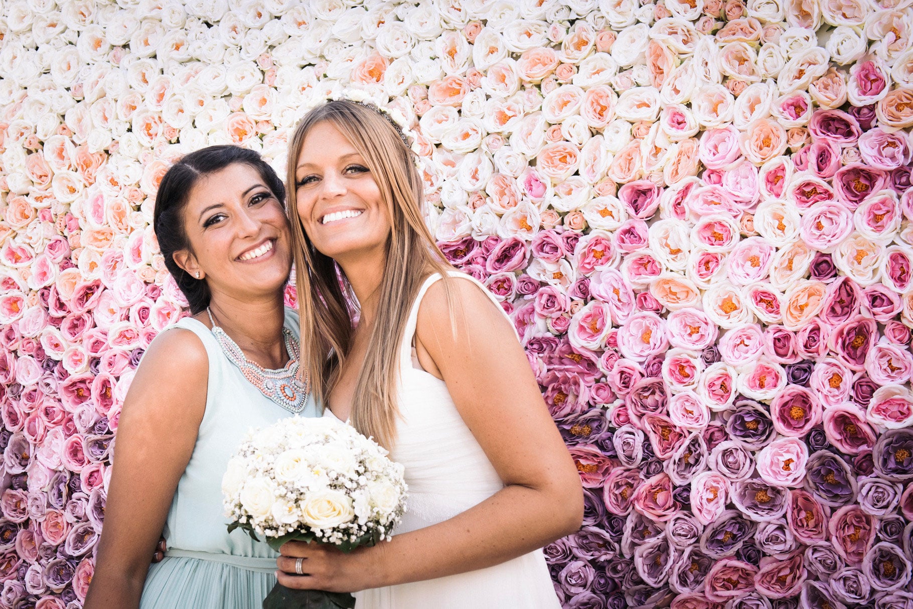 mur de fleur pour mariage