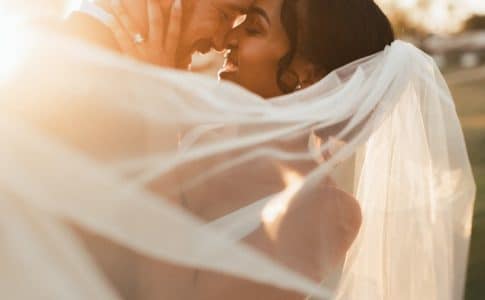 woman in white wedding dress