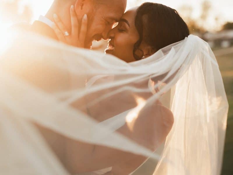 woman in white wedding dress